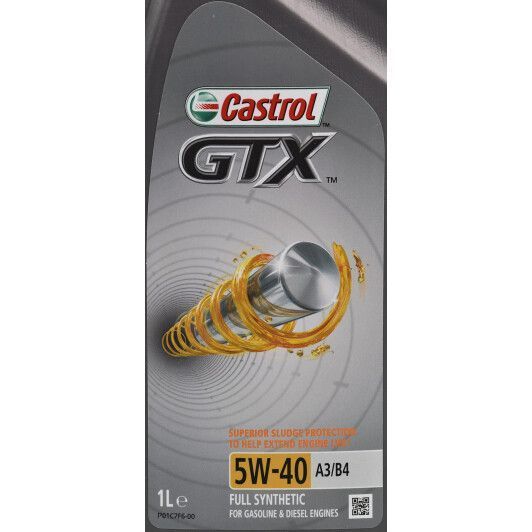 Castrol GTX A3/B4 5W-40, 1 л (UR-GTX54A3-12X1) моторное масло фото