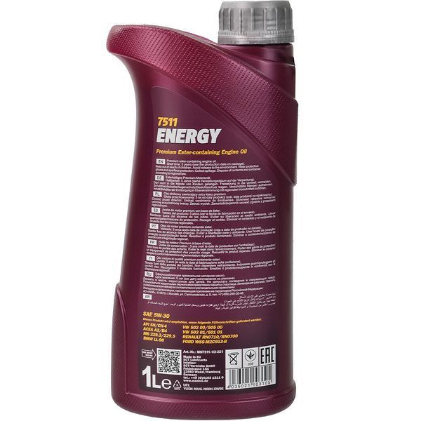Mannol Energy 5W-30 1 л, (MN7511-1) моторное масло фото