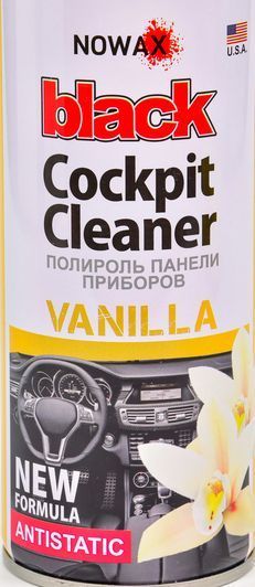 Полироль для салона Nowax Black" Cockpit Cleaner ваниль 450 мл NX00451" фото