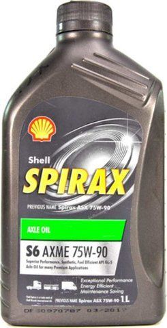 Shell Spirax S6 AXME GL-5 MT-1 75W-90, 1 л (550027970) синтетична трансмісійна олива фото