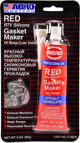 ABRO Gasket Maker Hi-Temp (China) червоний формувач прокладок, 85 мл (11ABCH85) фото