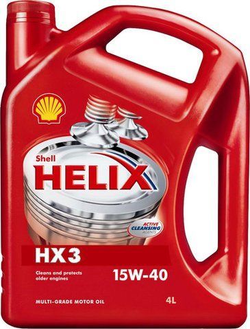Shell Helix HX3 15W-40 4 л, (550039926) моторна олива фото
