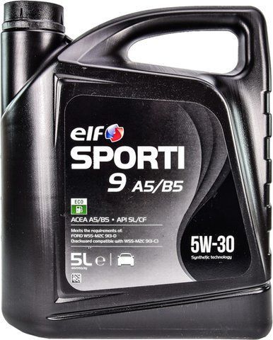 Elf Sporti 9 A5/B5 5W-30 5 л, (208418) моторна олива фото