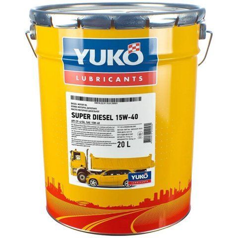 Yuko Super Diesel 15W-40 20 л, моторное масло фото