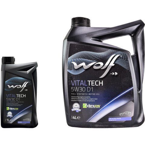 Wolf Vitaltech D1 5W-30 1 л, (8332241) моторное масло фото