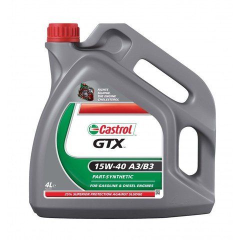 Castrol GTX 15W-40 A3/B3, 4 л (N5-GTX15A3-4X4L) моторное масло фото