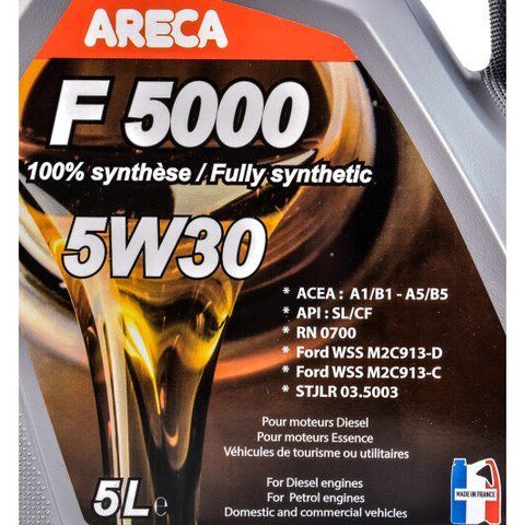 Areca F5000 5W-30 5 л, (028f000500) моторна олива фото