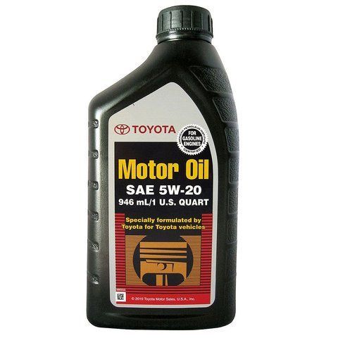 Toyota Motor Oil 5W-20, 946 мл (002791QT20) моторное масло фото