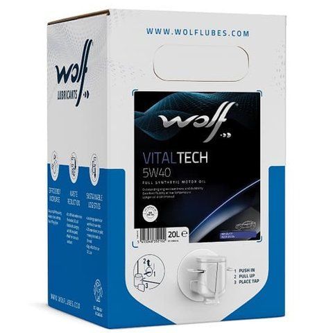Wolf Vitaltech BIB 5W-40, 20 л (1051076) моторное масло фото