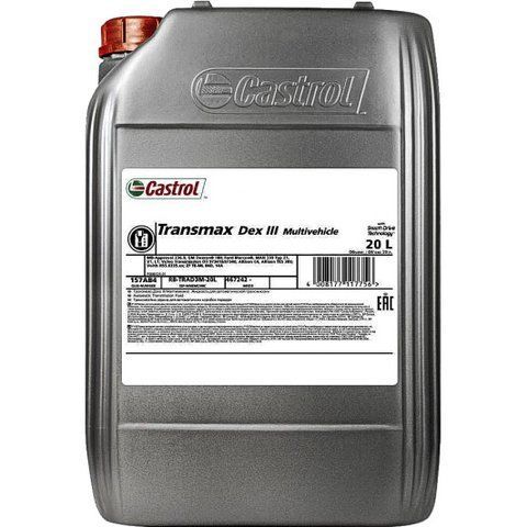 Castrol Transmax Dex III Multivehicle, 20 л синтетическое трансмиссионное масло фото