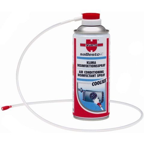W?rth Air Conditioning Disinfectant Spray спрей очищувач кондиціонера фото
