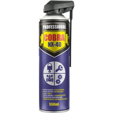 Nowax Cobra NX-40 Professional багатофункціональне мастило, 550 мл (NX55100) фото