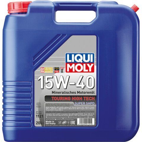 Liqui Moly Touring High Tech Super SHPD 15W-40 20 л, (1121) моторное масло фото