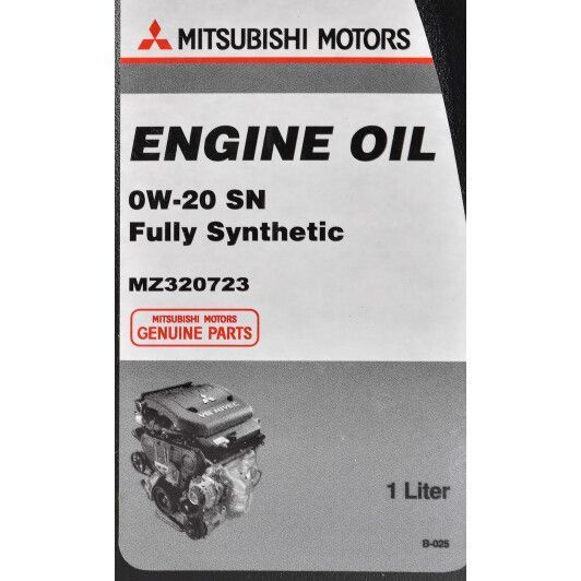 Mitsubishi Engine Oil SN 0W-20 1 л, (MZ320723) моторна олива фото