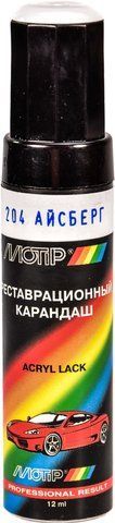 Реставрационный карандаш Motip Айсберг 204 Белая двухслойная для ВАЗ 204 фото