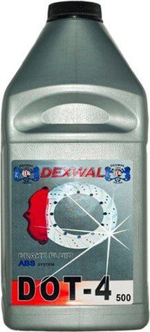 DEXWAL DOT 4 ABS, 0,5 л (DOT405L) гальмівна рідина пластикова тара фото