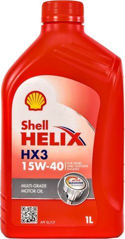 Shell Helix HX3 15W-40 1 л, (550039969) моторна олива фото