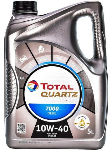 Total Quartz 7000 Diesel 10W-40, 5 л (204108) моторное масло фото