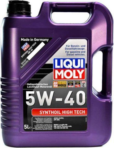 Liqui Moly Synthoil High Tech 5W-40 5 л, (1925) моторное масло фото