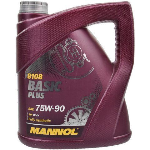 Mannol Basic Plus GL-4+ 75W-90, 4 л (MN8108-4) синтетична трансмісійна олива фото