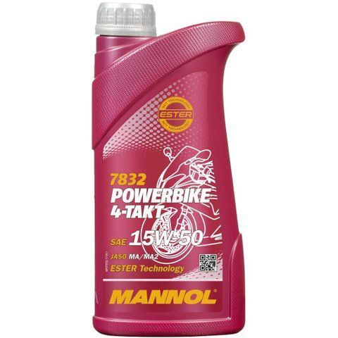 Mannol Powerbike 15W-50, 1 л (MN7832-1) моторна олива 4T фото