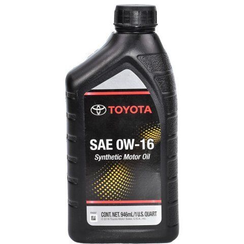 Toyota Motor Oil 0W-16 1 л, (0027916qte) моторное масло фото