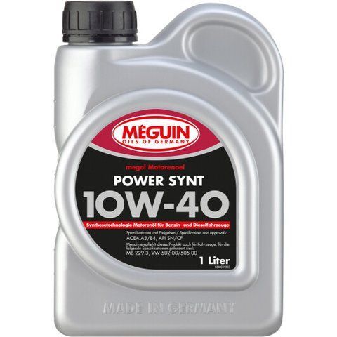 Meguin Power Synt 10W-40, 1 л (4804) моторное масло фото