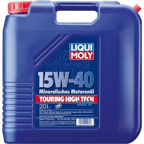 Liqui Moly Touring High Tech SHPD 15W-40 20 л, (1061) моторное масло фото