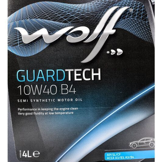 Wolf Guardtech B4 10W-40 4 л, (8303814) моторное масло фото