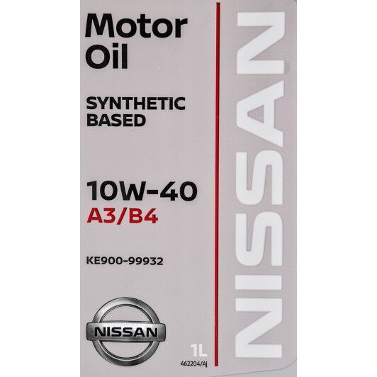 Nissan Motor Oil 10W-40 1 л, (ke90099932) моторна олива фото