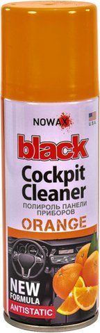 Поліроль для салону Nowax Black" Cockpit Cleaner апельсин 200 мл NX00203" фото
