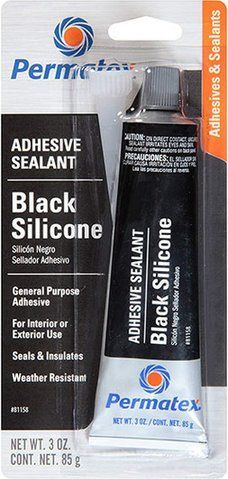 Permatex Black Silicone Adhesive Sealant герметик черный, 85 мл (81158) фото