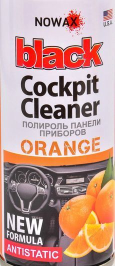 Поліроль для салону Nowax Black" Cockpit Cleaner апельсин 200 мл NX00203" фото