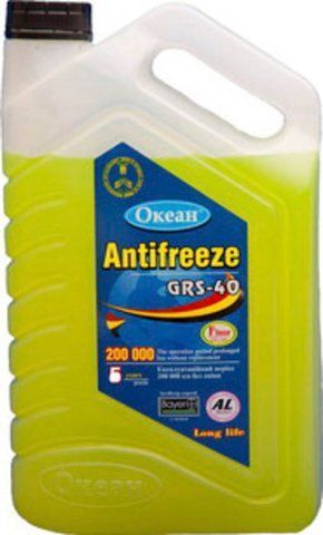 Готовий антифриз Ocean GRS-40 G11 жовтий -40 &deg;C фото