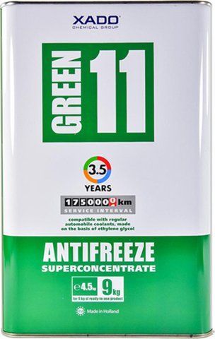 XADO Green 11 G11 зелений, 4,5 л (XA50304) концентрат антифризу фото