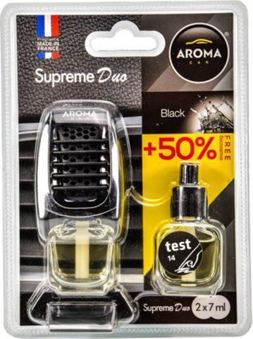 Ароматизатор Aroma Car Supreme Duo Slim Black 7 мл фото