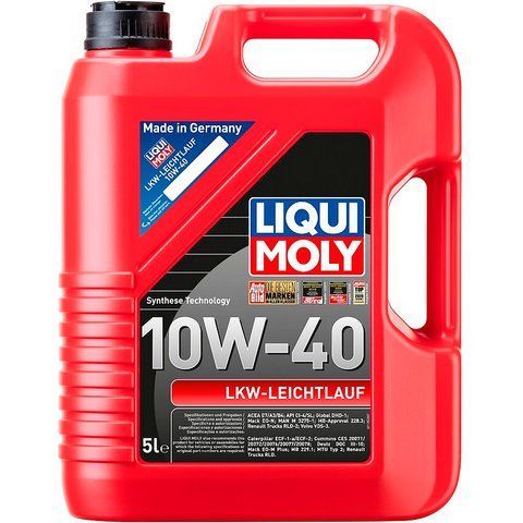 Liqui Moly Lkw-Leichtlauf-Motoroil 10W-40 5 л, (1185) моторное масло фото