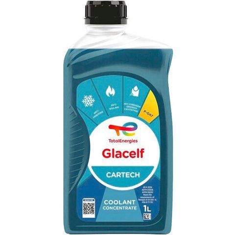 Total Сoolelf Cartech синий, 1 л (229956) концентрат антифриза фото