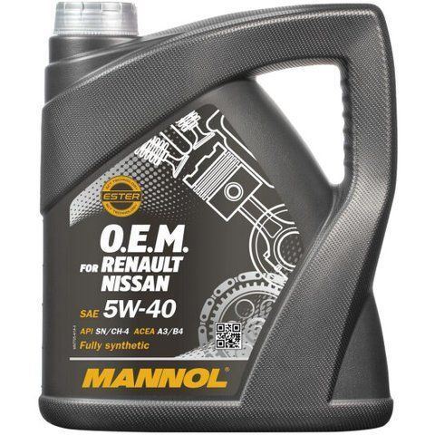 Mannol OEM для Renault Nissan 5W-40 4 л, (MN7705-4) моторна олива фото