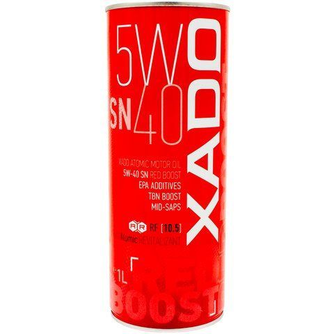 XADO Atomic Oil SN Red Boost 5W-40, 1 л (ХА26169) моторна олива фото
