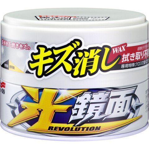 Кольоровий поліроль для кузова SOFT99 Revolution Scratch Clear Wax білий фото