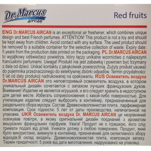 Ароматизатор dr.marcus Aircan Red Fruits 40 г фото