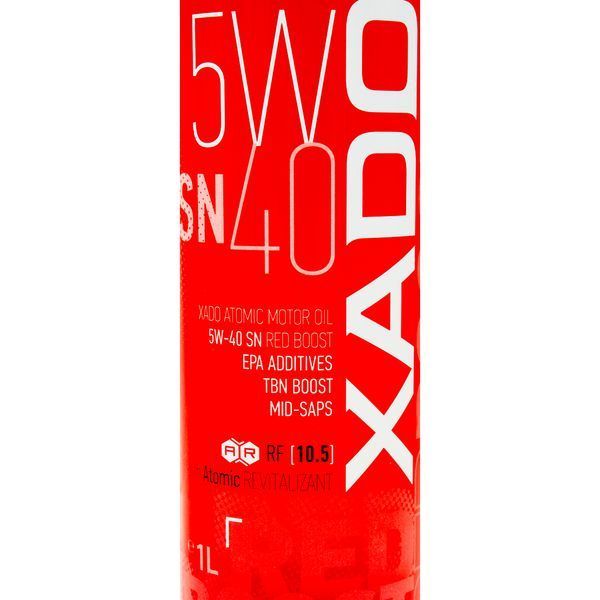 XADO Atomic Oil SN Red Boost 5W-40, 1 л (ХА26169) моторна олива фото