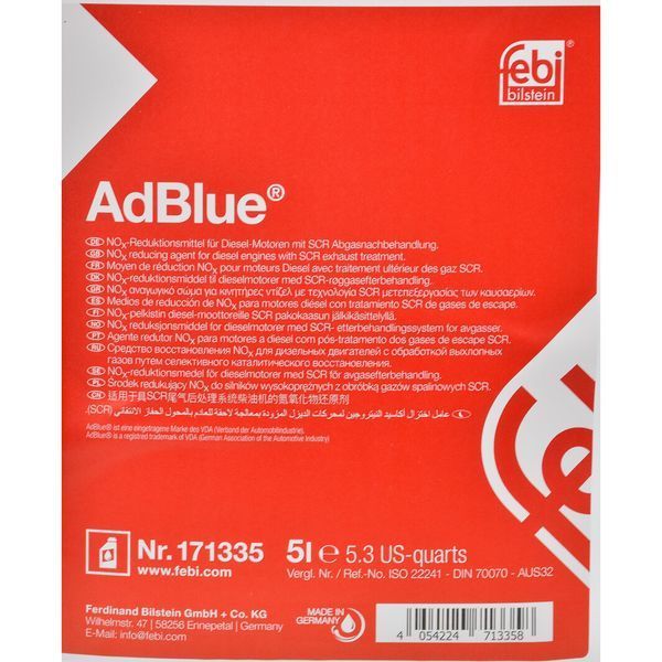 AdBlue Febi фото