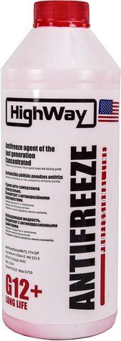 HighWay Long Life G12+ красный, 1,5 л (G12LLRED15) концентрат антифриза фото