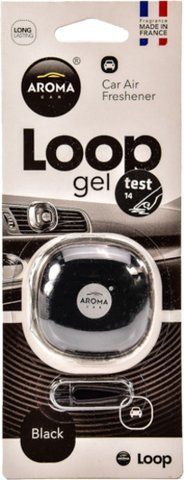 Ароматизатор Aroma Car Loop gel Black 9 г фото
