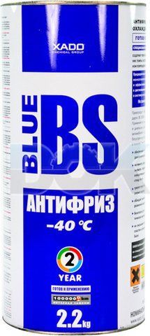 Готовый антифриз Xado Blue BS синий -40 &deg;C фото