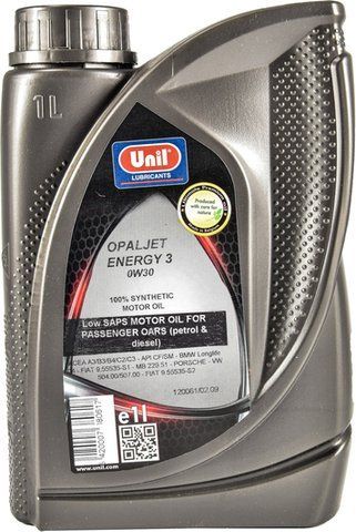 Unil Opaljet Energy 3 0W-30 (1 л, 5 л) моторна олива фото