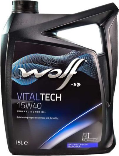 Wolf Vitaltech 15W-40 5 л, (8301117) моторное масло фото