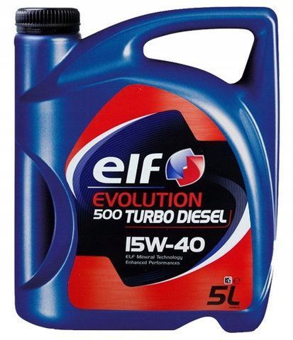 Elf Evolution 500 Turbo Diesel 15W-40, 5 л (194854) моторное масло фото